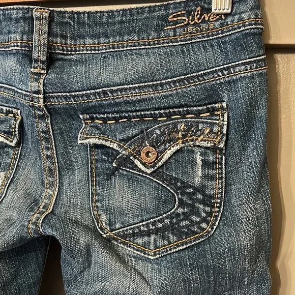 Silver Jeans Women's Boot Cut Jeans - Blue - Picture 8 of 9